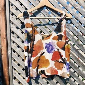 Amanda Moss linen top NEVER WORN!